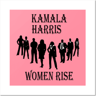 kamala harris women rise Posters and Art
